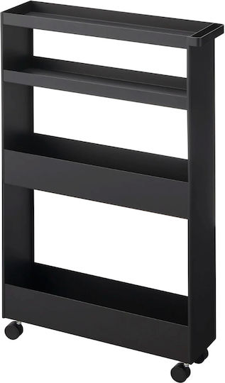 Yamazaki Yamazaki Kitchen Trolley Metallic 4 Tiers Black 48x13x80.5cm