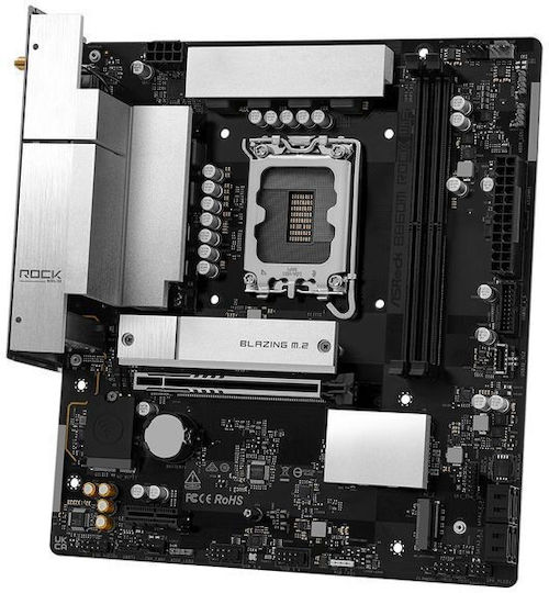 ASRock B860M Rock WiFi Дънна Платка Micro ATX с Intel Socket 90-MXBU60-A0UAYZ