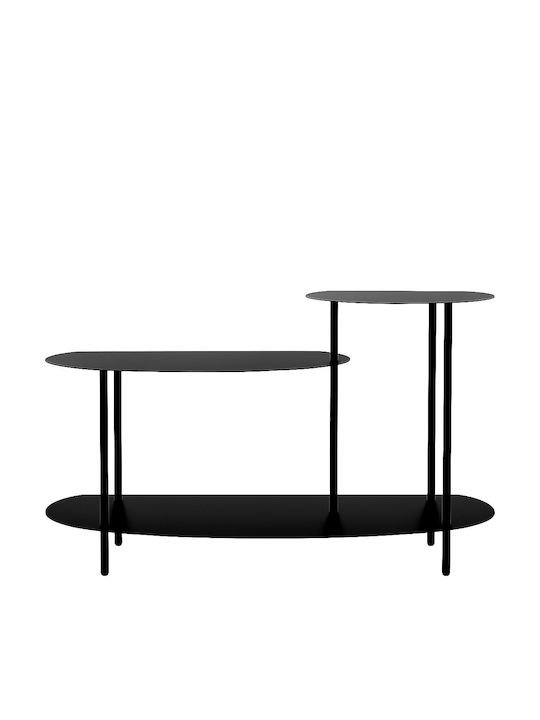 Espiel Espiel Metallisches Küchenregal 118x34x67cm Schwarz