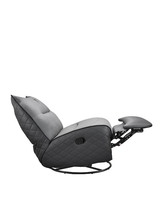 Cougar Overlord Neo Fabric Gaming Chair with Footstool Black Grey