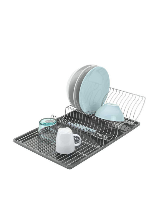 Metaltex Wing Tex Στραγγιστήρι Νεροχύτη Μεταλλικό Γκρι 50x31x10cm