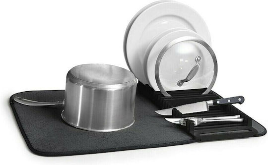 Umbra Udry Plastic Black Dish Drying Surface 61x46x4cm