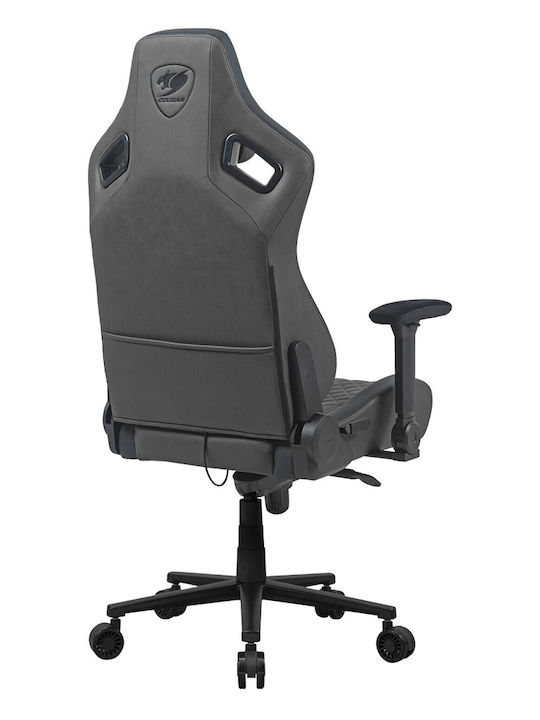 Cougar Defensor S Fabric Gaming Chair with Adjustable Arms Jet Gray F