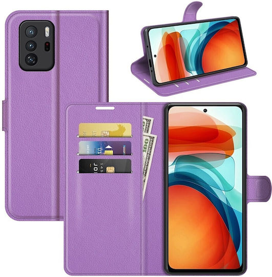 Book Tempered Glass Μωβ (Poco X3 GT)
