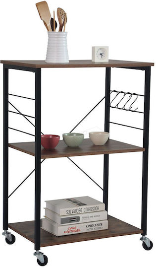 Relaxdays Metallisches Lebensmittelregal Mit 3 Ebenen Schwarz 10052297 Relaxdays Metallisches Lebensmittelregal Mit 3 Ebenen Schwarz 10052297