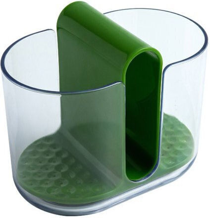 Organizator de bucătărie, Zola®, universal, pentru tacâmuri/sponge, cu 2 compartimente, tavă detașabilă, 16x10