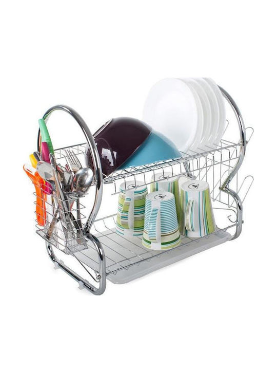 Verk Group Στραγγιστήρι Νεροχύτη Πλαστικό Γκρι 40x25x37cm