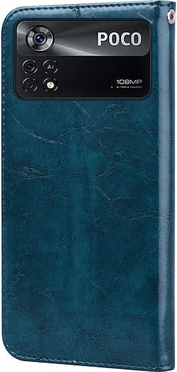 Book Tempered Glass Μπλε (Poco M4 Pro)