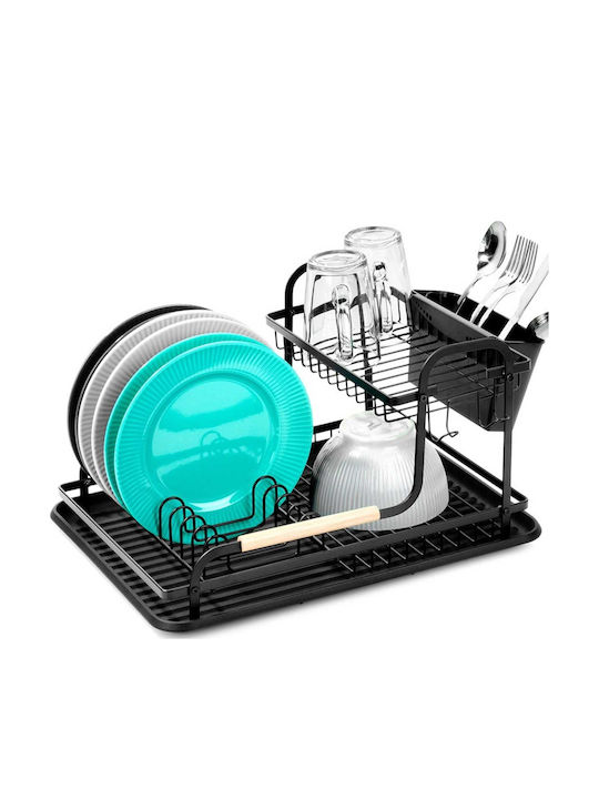 Vilde Metallic Black Sink Strainer 48.5x32x23.5cm