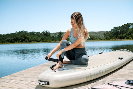 Virtufit Aufblasbare SUP Board mit Länge 3,35m Beige