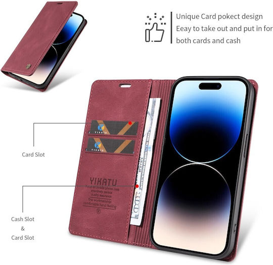 Yikatu Book Μπορντό (Nothing Phone (4a) Pro)