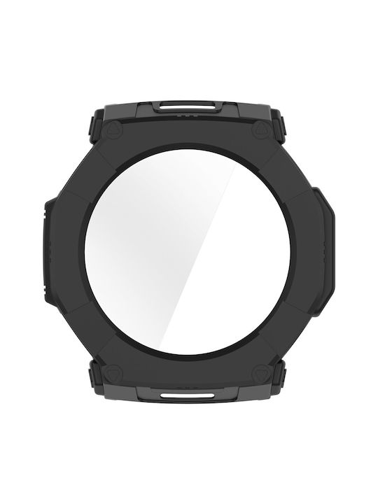 Πλαστική Θήκη με Τζαμάκι σε Μαύρο χρώμα για Amazfit T-rex Ultra 2