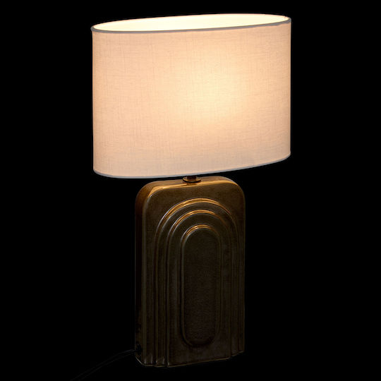 Monia Ceramic Table Lamp for E14 Fitting with Black Shade and Base