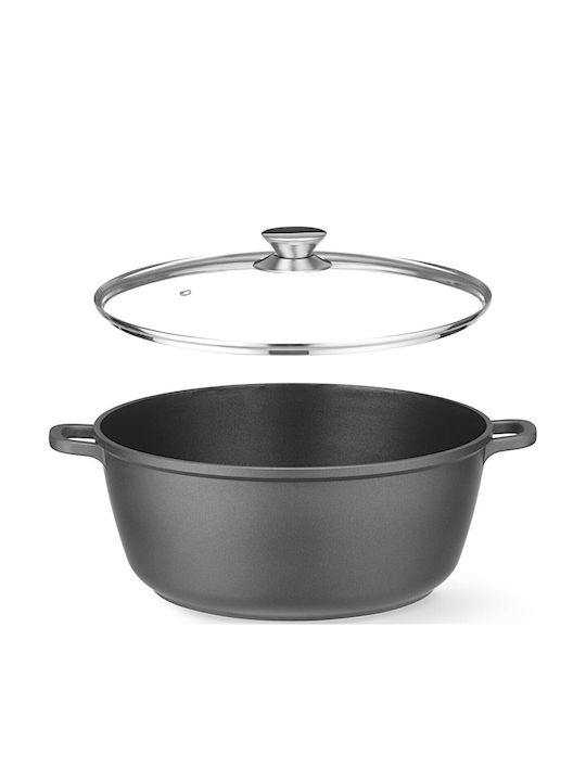 Hendi Tiefe Kochtopf aus Aluminiumguss 7l