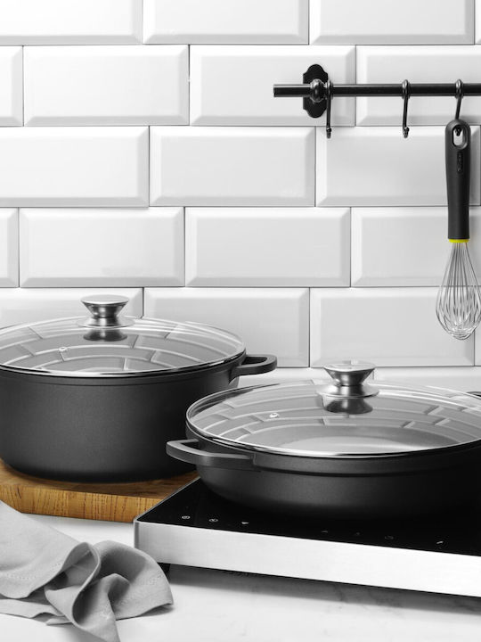 Hendi Tiefe Kochtopf aus Aluminiumguss 7l