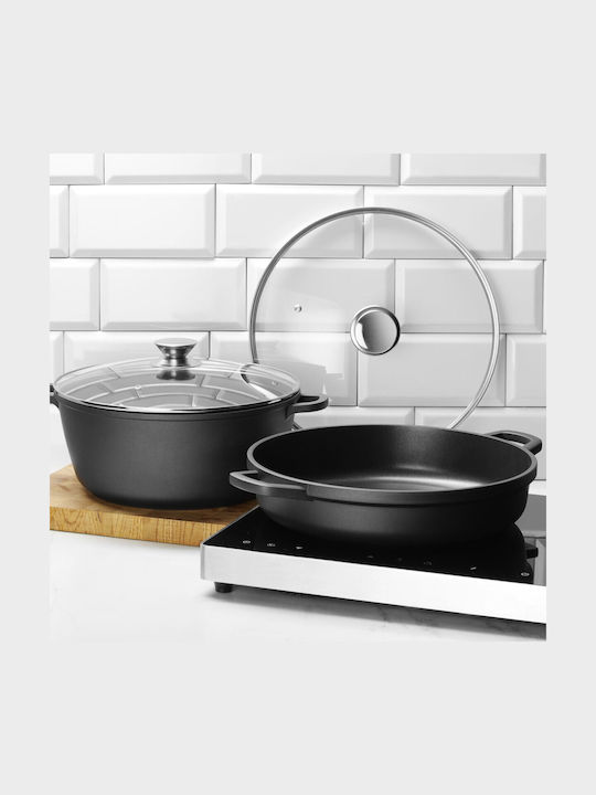 Hendi Tiefe Kochtopf aus Aluminiumguss 7l