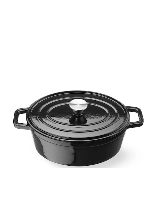 Hendi Untiefe Töpfe aus Gusseisen 4,4 l