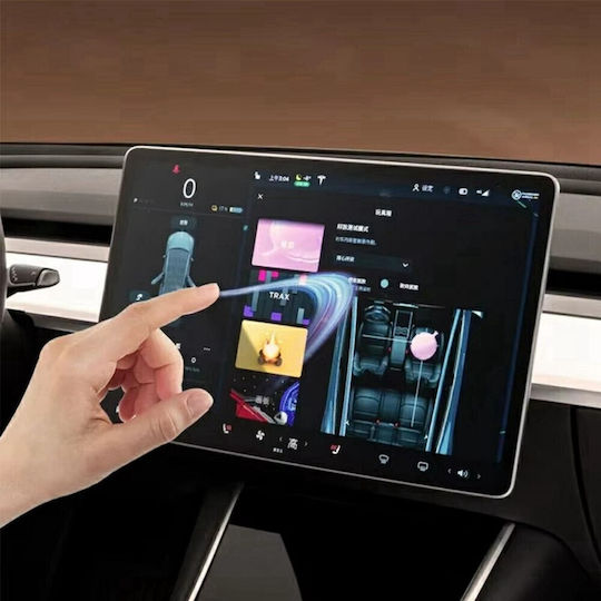 Tempered Glass Gps Navigation System Tesla Model 3 Y 2023-2025 15.4 Inch