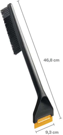 Fiskars Car Ice Scraper With Brush in Black Color