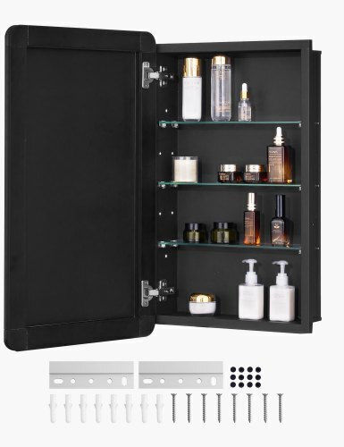 Vevor JXYJJXJ16527RZTDFV0 Καθρέπτης με Ράφι & Ντουλάπι 42x70cm