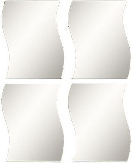 853999 Oglindă De Baie Asimetrică Set 18x19.5cm