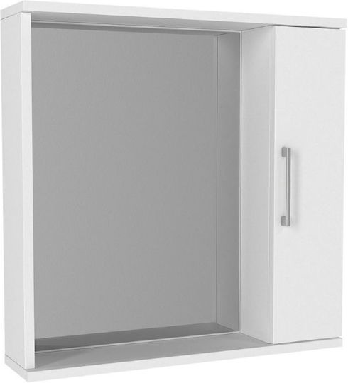 Megapap GP042-0272,1 Καθρέπτης από Μοριοσανίδα 65x15.3cm Λευκός