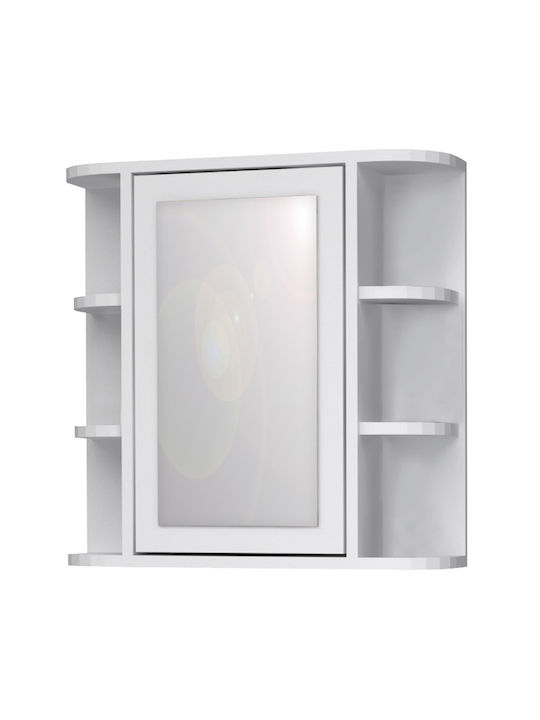 Bathroom Mirror Diro Megapap White 65x17.5x60cm Package 1 Piece