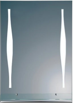Inter Ceramic ICP 1595 Spiegel Badezimmer LED-Beleuchtung Touchscreen Glasablage Antibeschlagsystem Heizung