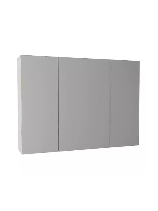 Megapap Oglindă de Baie 90x17.1cm Alb