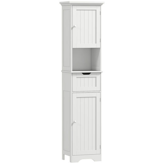 HomCom Бански Шкаф 40x30x170см Бял