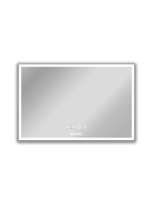 Bruno Правоъгълена Банско Огледало LED Touch 60x80см