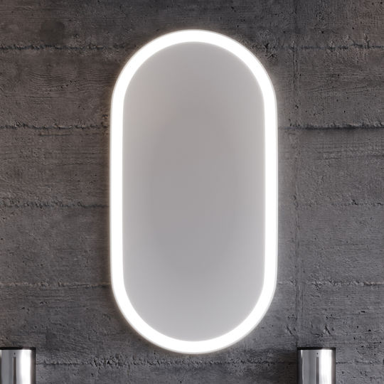 Martin 3MMASL042GRM Καθρέπτης Led από MDF 42x80cm Πράσινος