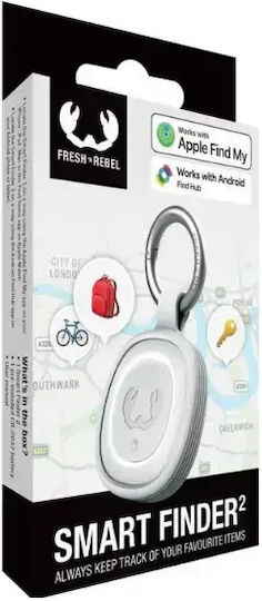 Fresh 'n Rebel Smart Finder 2 Kompatibel mit Apple Find My & Google Find Hub Eisgrau