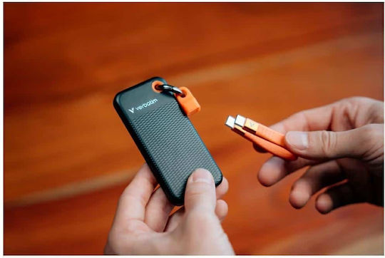 Verbatim Pocket USB 3.2 Externe Festplatte 256GB M.2 Schwarz / Orange