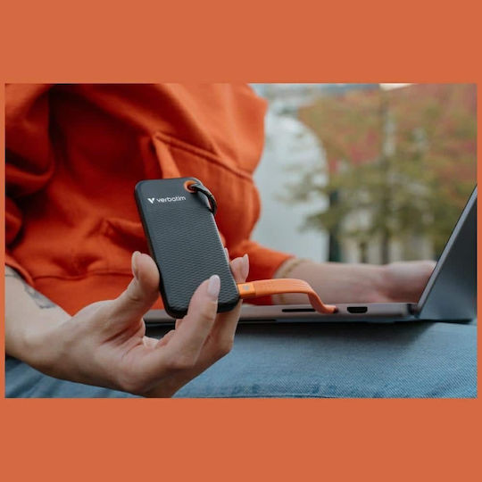 Verbatim Pocket USB 3.2 Externe Festplatte 256GB M.2 Schwarz / Orange