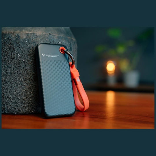Verbatim Pocket USB 3.2 Externe Festplatte 256GB M.2 Schwarz / Rot