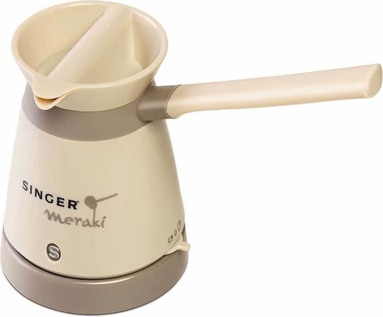 Singer Meraki Electric Greek Coffee Pot 800W with Capacity 330ml Brown