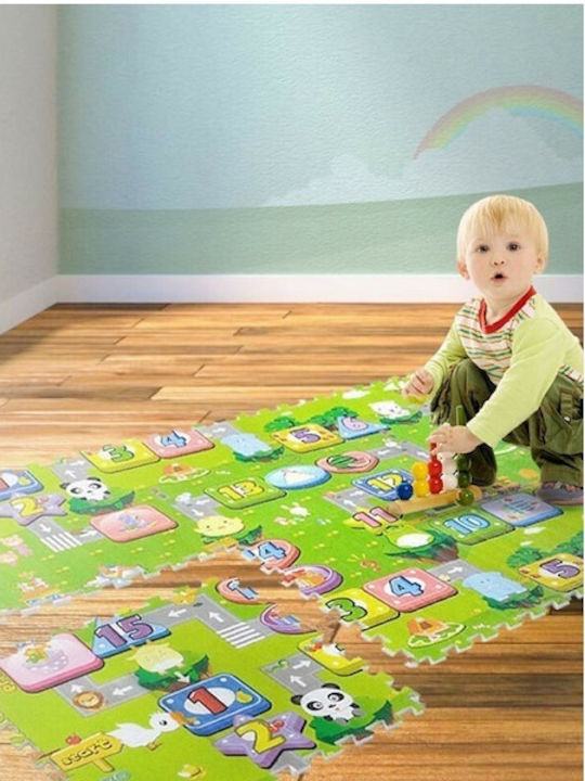 Interactive Floor Puzzle with Roads 4pcs
