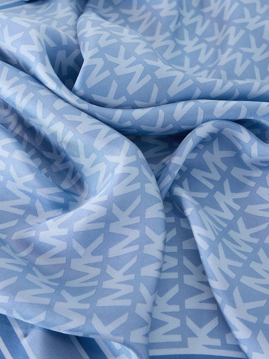 Michael Kors Γυναικείο Μεταξωτό Φουλάρι Γαλάζιο