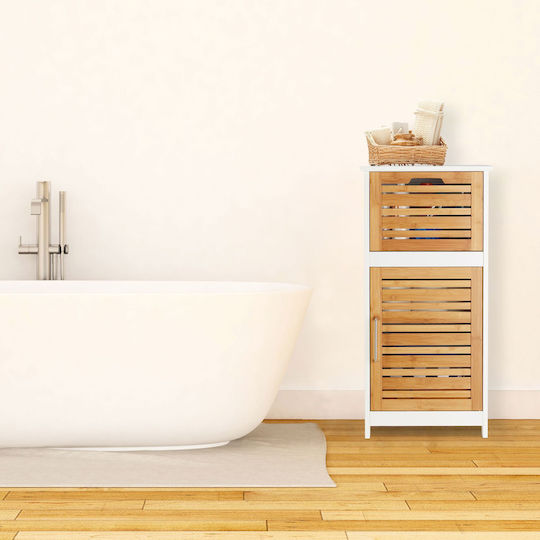 Relaxdays Bathroom Cabinet 40x30x83cm White