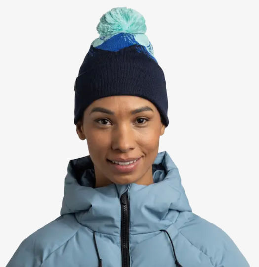Tatik Beanie Unisex Knitted Beanie in Blue Colour