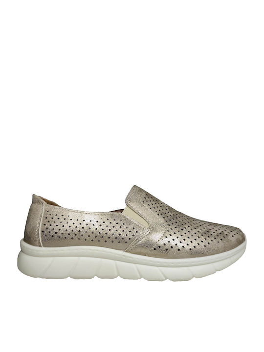 Slip-On-uri Anatomice Pentru Femei Din Piele Bej