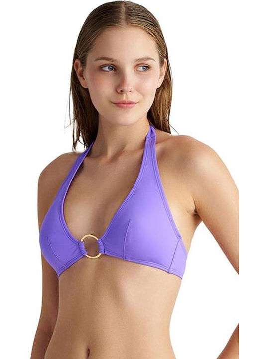Bikini Τριγωνάκι με Ενίσχυση Μωβ