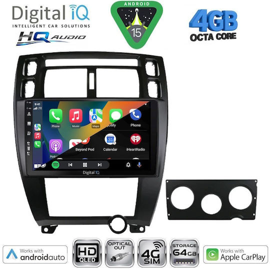 Digital IQ Ηχοσύστημα Αυτοκινήτου για Hyundai Matrix 2001-2010 (Bluetooth/USB/WiFi/GPS/Apple-Carplay/Android-Auto) με Οθόνη Αφής 9"