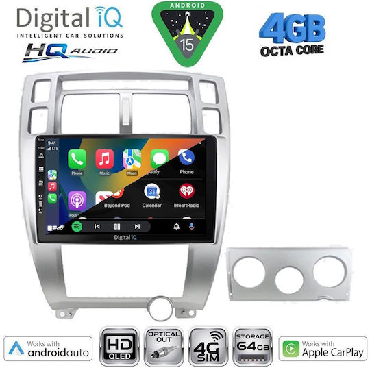 Digital IQ Ηχοσύστημα Αυτοκινήτου για Hyundai Matrix 2001-2010 (Bluetooth/USB/WiFi/GPS/Apple-Carplay/Android-Auto) με Οθόνη Αφής 9"