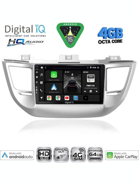 Digital IQ Car Audio System for Hyundai Matrix 2001-2010 (Bluetooth/USB/WiFi/GPS/Apple CarPlay/Android Auto) with 9" Touch Screen