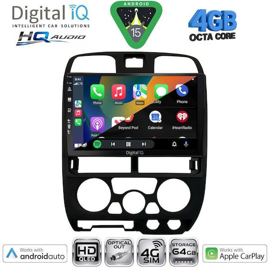 Digital IQ Ηχοσύστημα Αυτοκινήτου Isuzu D-Max 2002-2008 (Bluetooth/USB/WiFi/GPS/Apple-Carplay/Android-Auto) με Οθόνη Αφής 9"