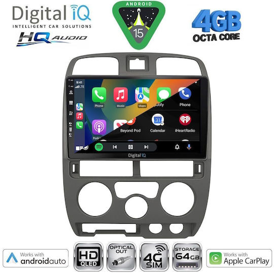 Digital IQ Ηχοσύστημα Αυτοκινήτου Isuzu D-Max 2002-2008 (Bluetooth/USB/WiFi/GPS/Apple-Carplay/Android-Auto) με Οθόνη Αφής 9"