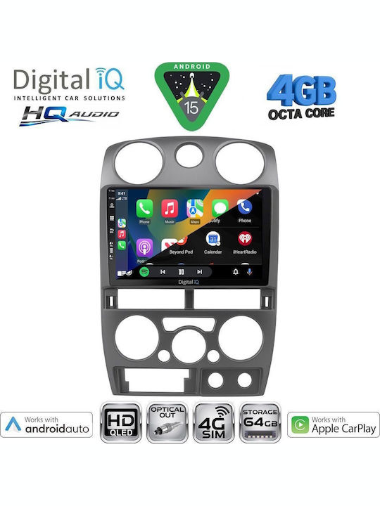 Digital IQ Car Audio System Isuzu D-Max 2008-2012 Bluetooth USB WiFi GPS Apple CarPlay Android Auto with 9" Touch Screen