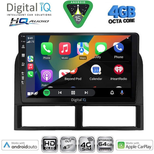 Digital IQ Car Audio System for Jeep Grand Cherokee 1999-2004 (Bluetooth/USB/WiFi/GPS/Apple CarPlay/Android Auto) with 9" Touch Screen